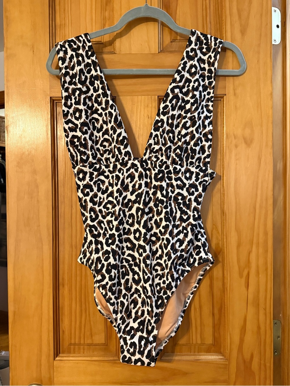 J.Crew Leopard Print One-Piece Swimsuit – New With Tags – Size Medium